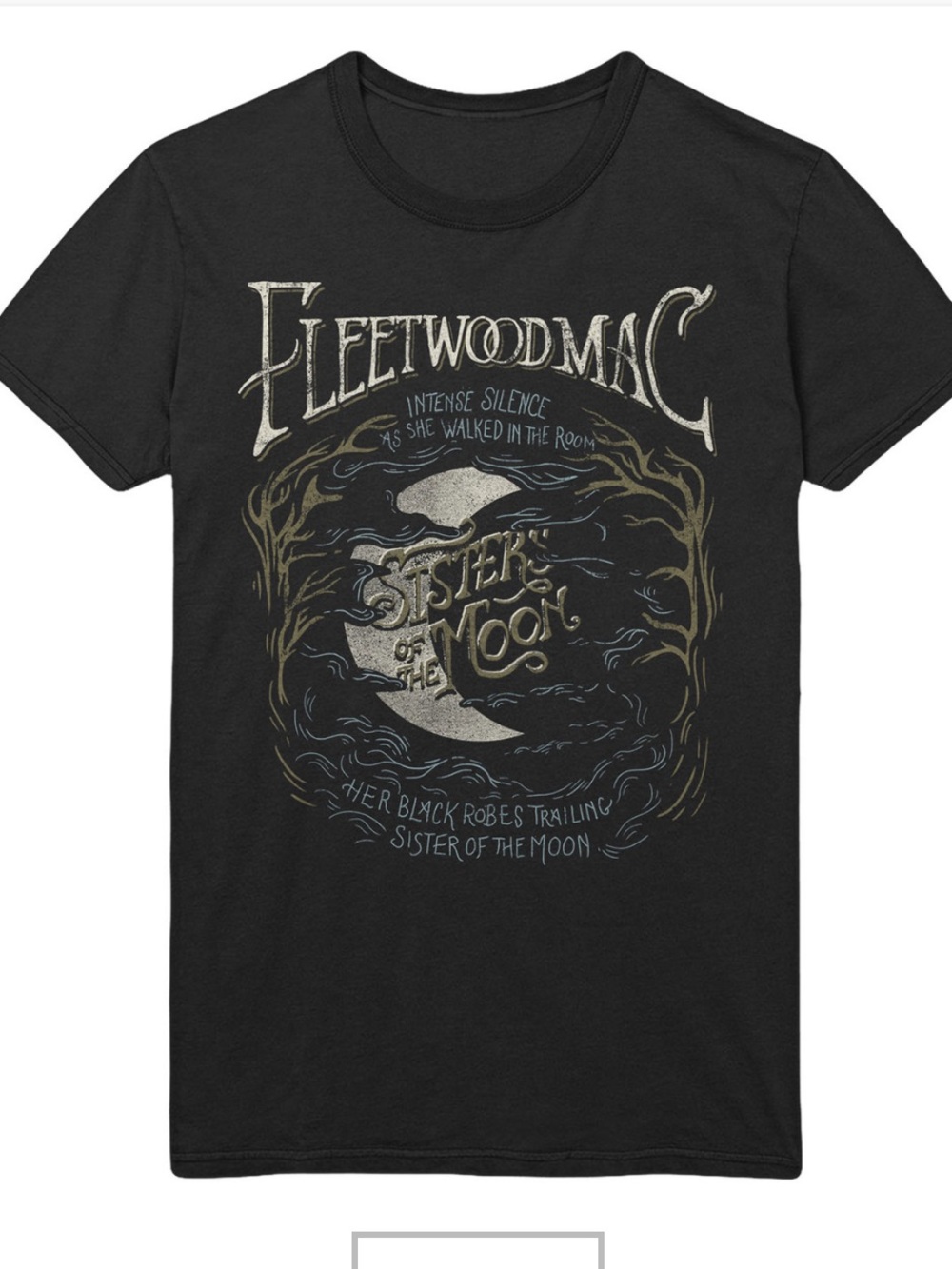 NASTY GAL Fleetwood Mac 'Sister of the Moon' Black Graphic Tee | Size XL (16-18)